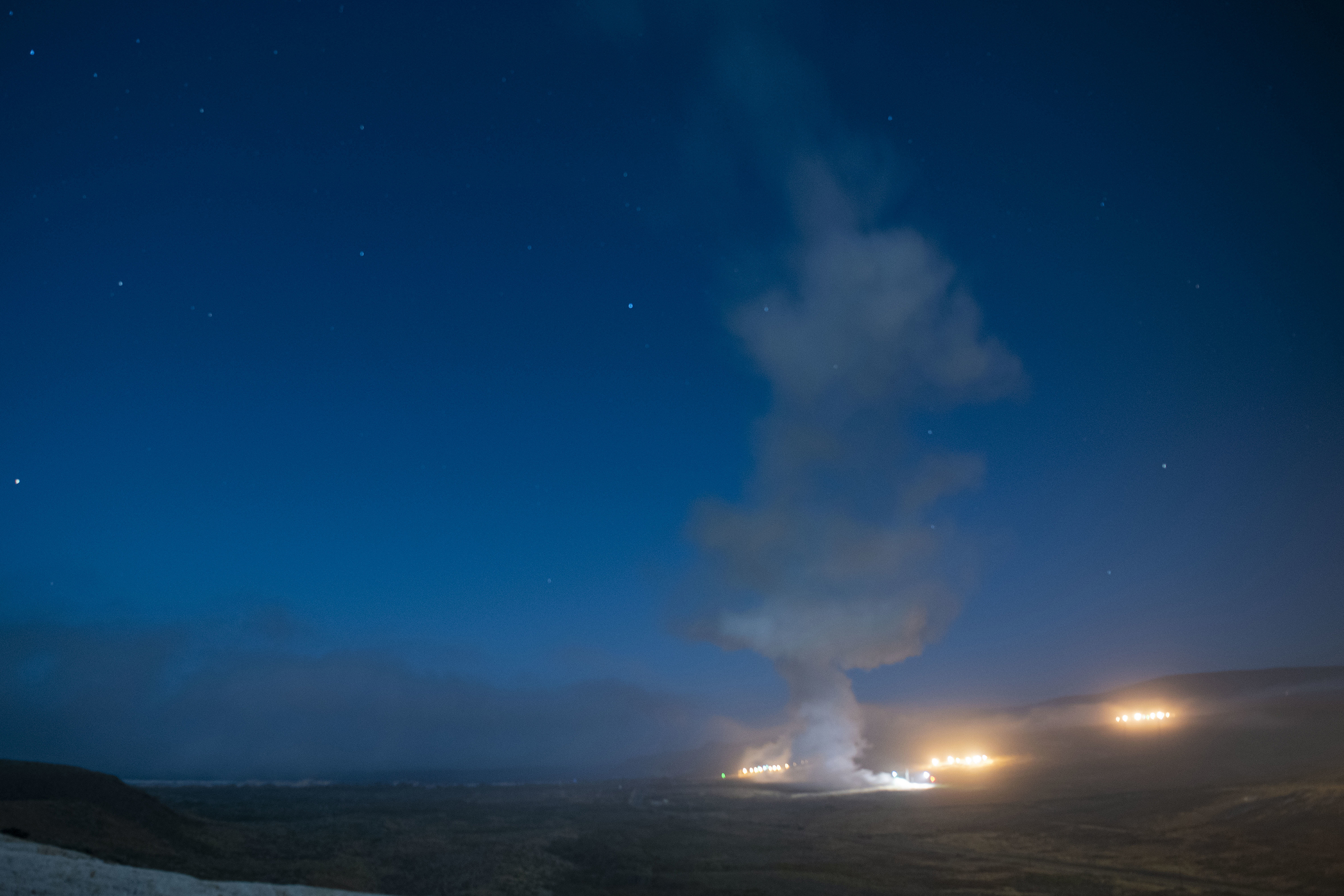 An Air Force Global Strike Command unarmed Minuteman III intercontinental ballistic missile launches during an operational test at 12:21 a.m. Tuesday, Aug. 4, 2020, at Vandenberg Air Force Base, California. (Senior Airman Hanah Abercrombie/U.S. Air Force via AP)