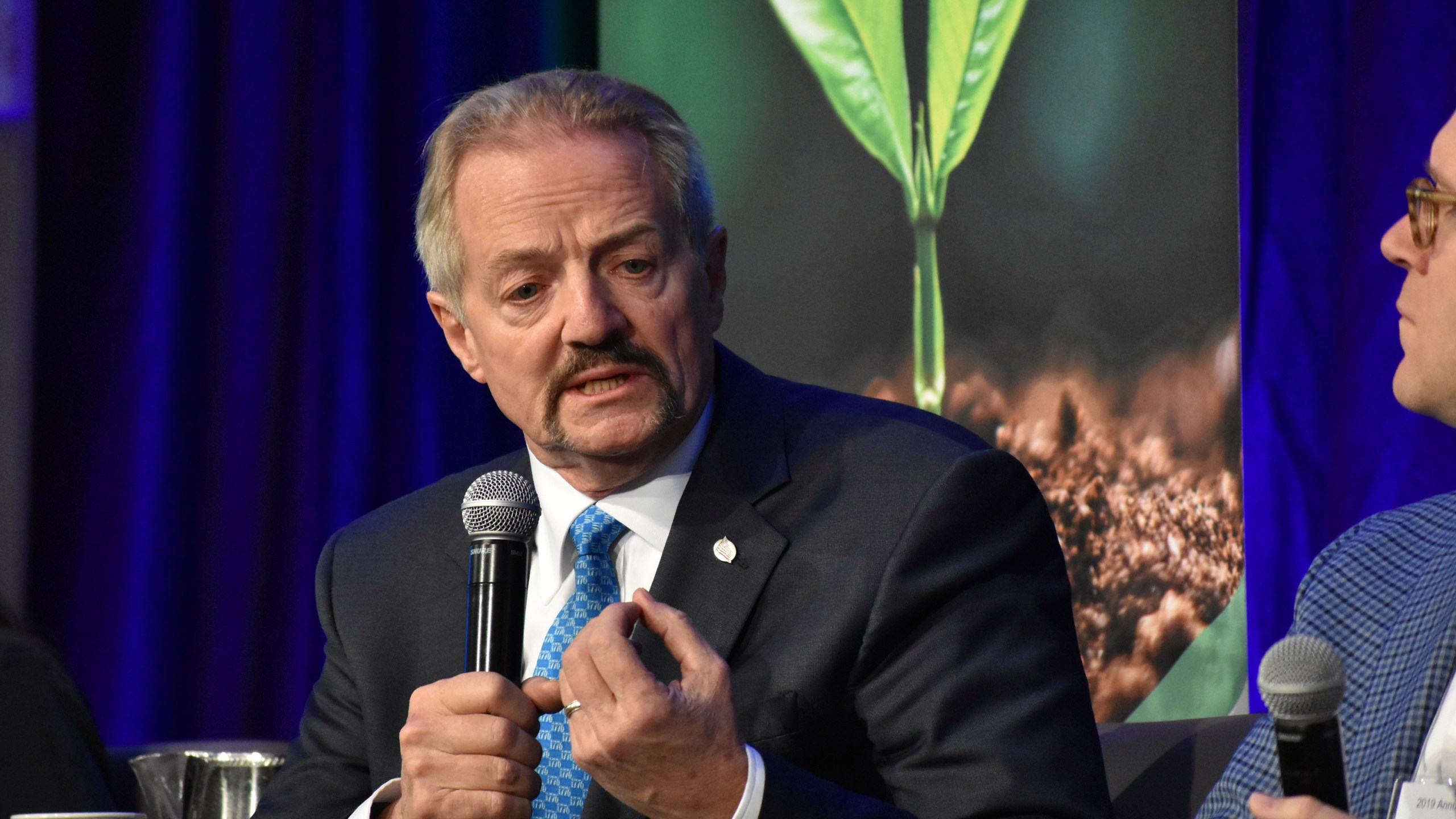 In this Oct. 11, 2019, file photo, U.S. Bureau of Land Management Acting Director William "Perry" Pendley speaks at a conference for journalists in Fort Collins, Colo. (AP Photo/Matthew Brown, File)