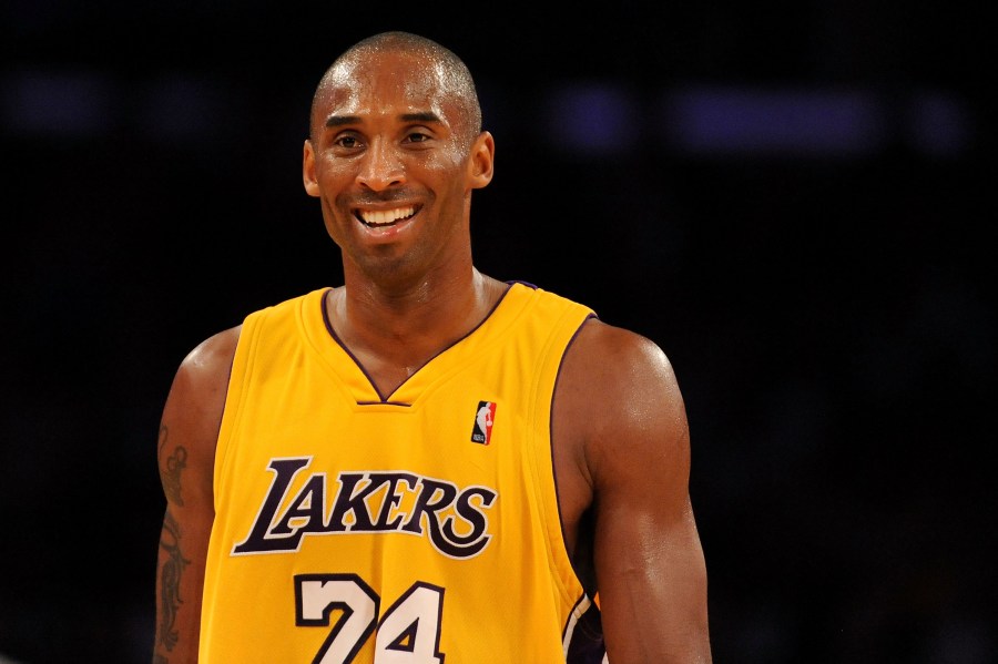 Kobe Bryant of the Los Angeles Lakers smiles during a game against the Chicago Bulls on Nov. 19, 2009 at Staples Center in Los Angeles. (Harry How/Getty Images)