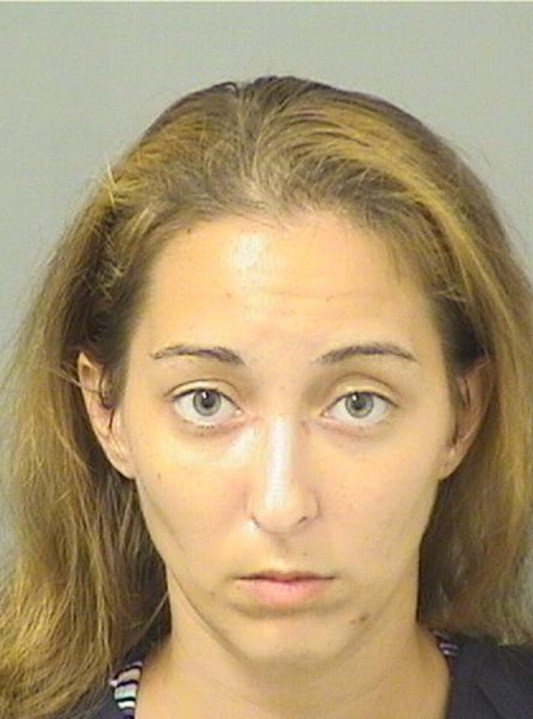 Haley Zager is seen in a booking photo released by the Palm Beach County Sheriff's Office.