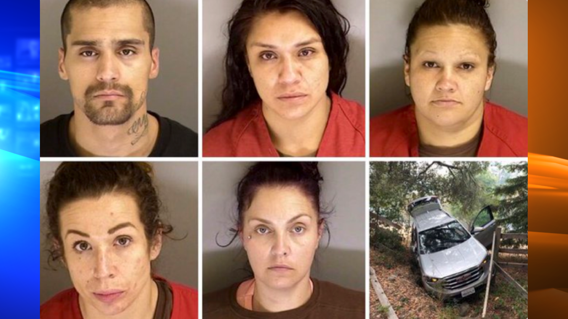 Jose Gandarilla, Susana Luna, Crystal Araujo, Sara Loretz and Crystle Parstch-Lucchesi are seen in photos released by the Santa Cruz County Sheriff’s Office.