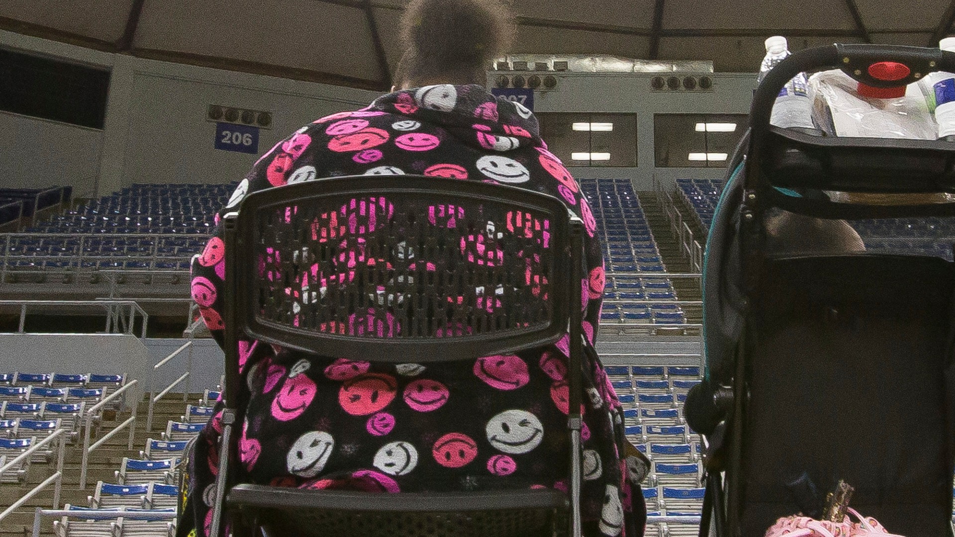 Southwest Louisiana residents wait for buses at Burton Coliseum in Lake Charles, La. to be evacuated to a shelter in Alexandria, La., Tuesday, Aug. 25, 2020. (Rick Hickman/American Press via AP)