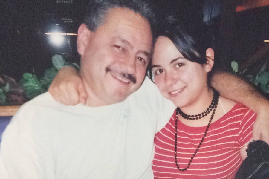 Kristin Urquiza, right, is seen next to her father Mark Urquiza in an undated photo provided to CNN.