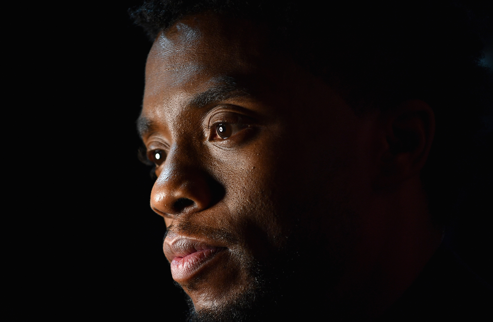 Chadwick Boseman attends the European Premiere of Marvel Studios' "Black Panther" at the Eventim Apollo, Hammersmith on Feb. 8, 2018, in London, England. (Gareth Cattermole/Getty Images for Disney via CNN)