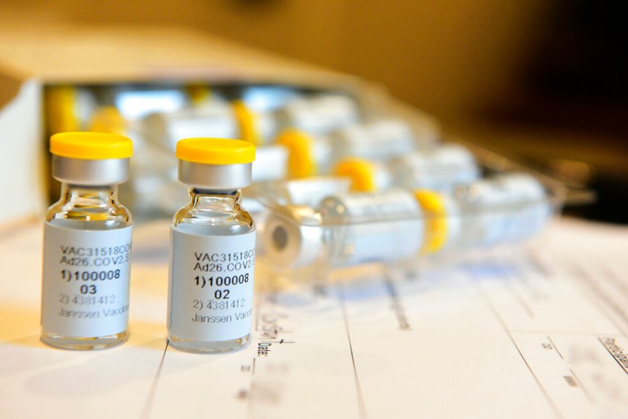 This September 2020 photo provided by Johnson & Johnson shows a single-dose COVID-19 vaccine being developed by the company. (Cheryl Gerber/Courtesy of Johnson & Johnson via AP)