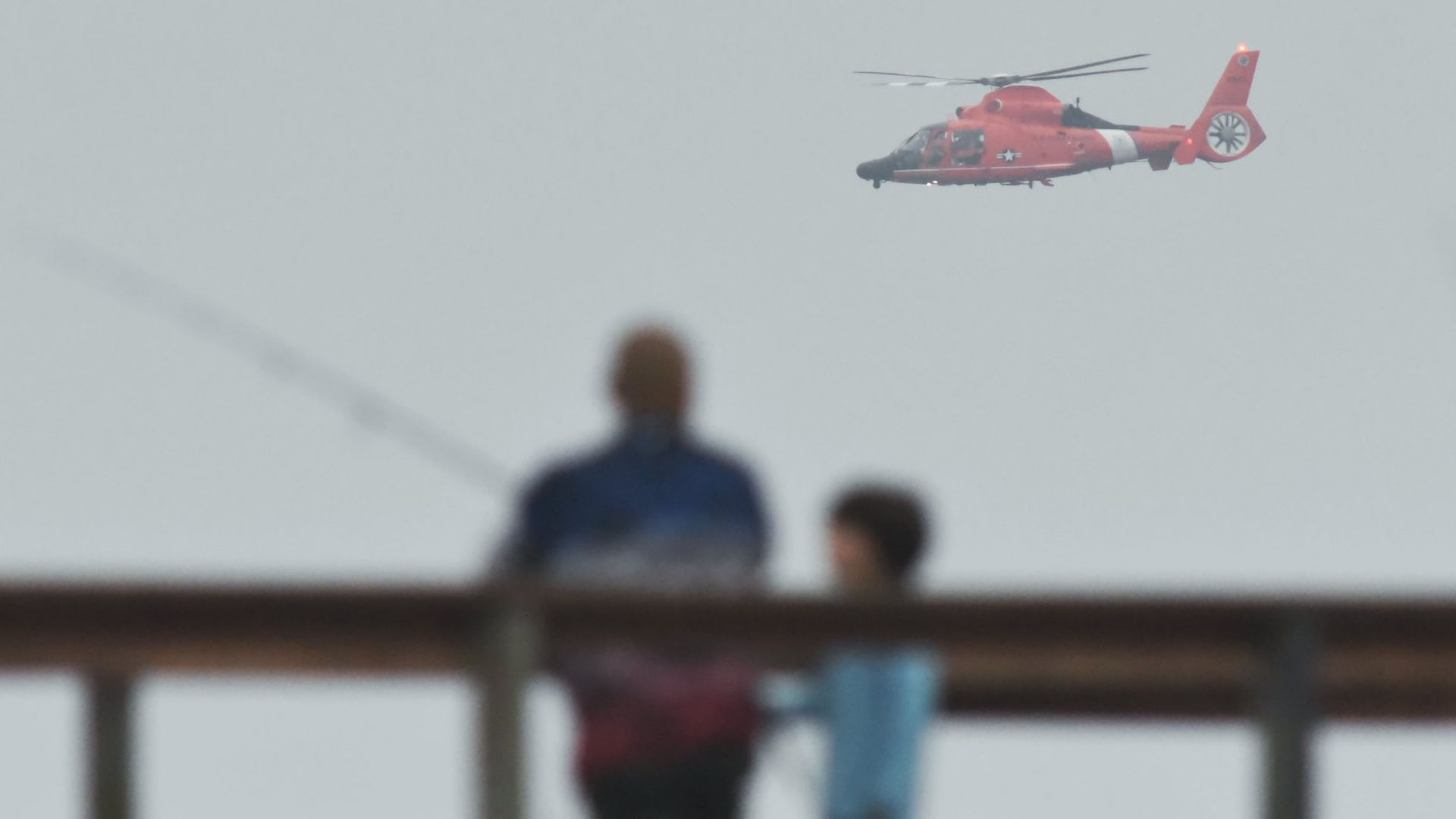 Santa Barbara County fire officials released this photo of the search for a small plane off the coast of Isla Vista on Sept. 27, 2020.