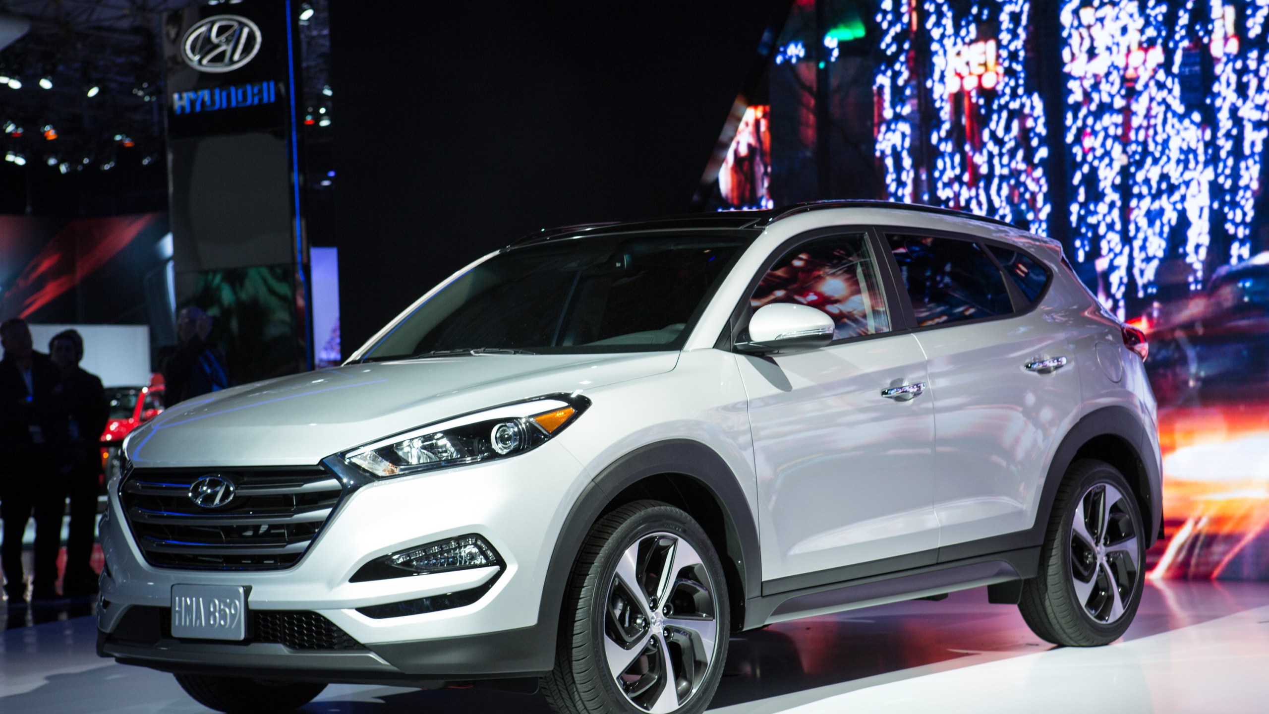 Hyundai Motor America introduces the new Tucson model at the New York International Auto Show at the Javits Center on April 1, 2015 in New York City. (Kevin Hagen/Getty Images)