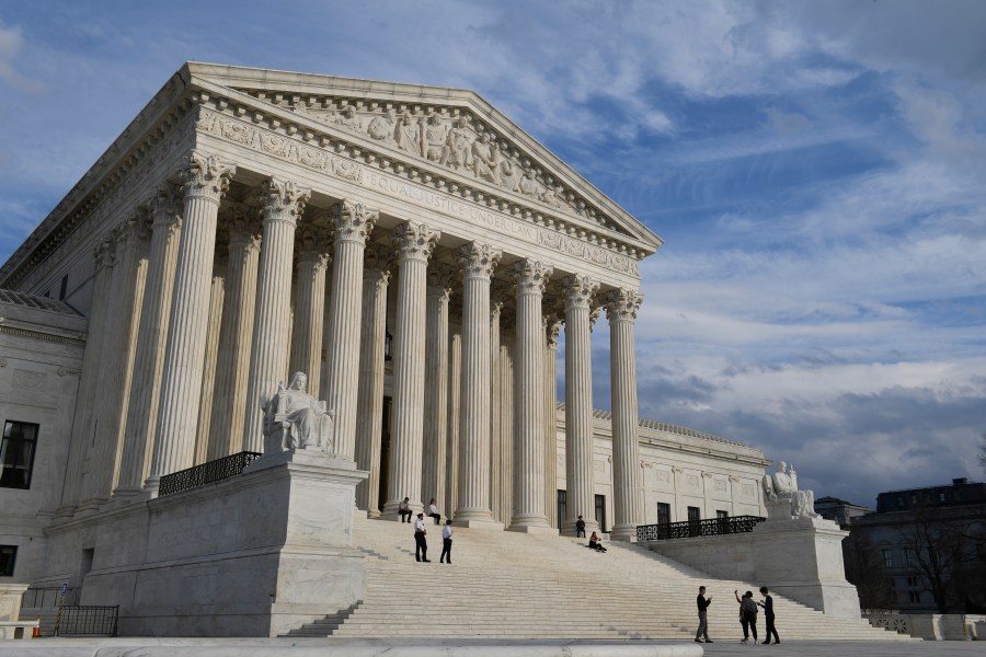 This March 15, 2019 file photo shows a view of the Supreme Court in Washington. (AP Photo/Susan Walsh)