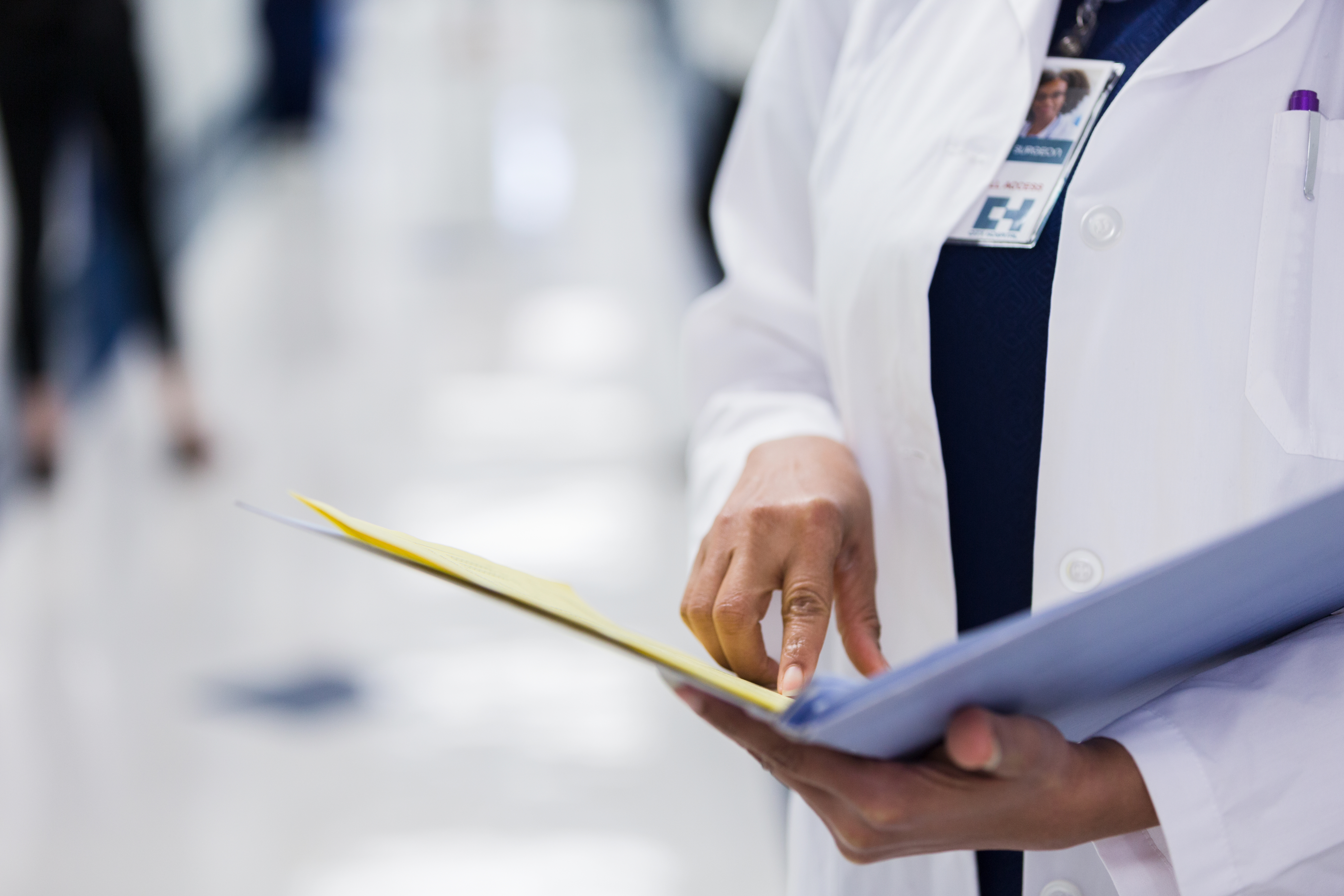 A doctor reads a file in this undated file photo. (Getty Images)