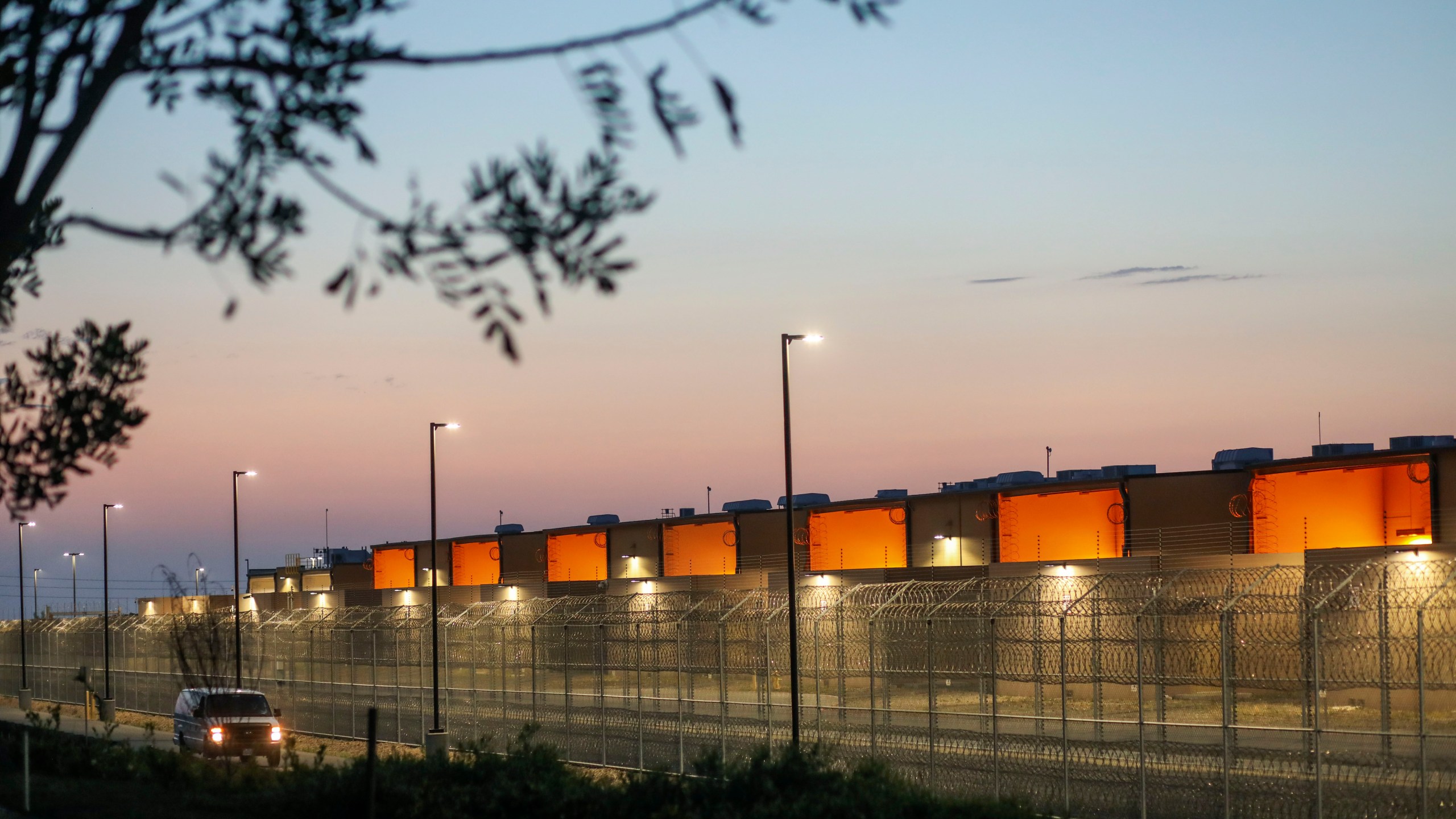 The Otay Mesa Detention Center is seen on May 9, 2020 in Otay Mesa, California.(SANDY HUFFAKER/AFP via Getty Images)