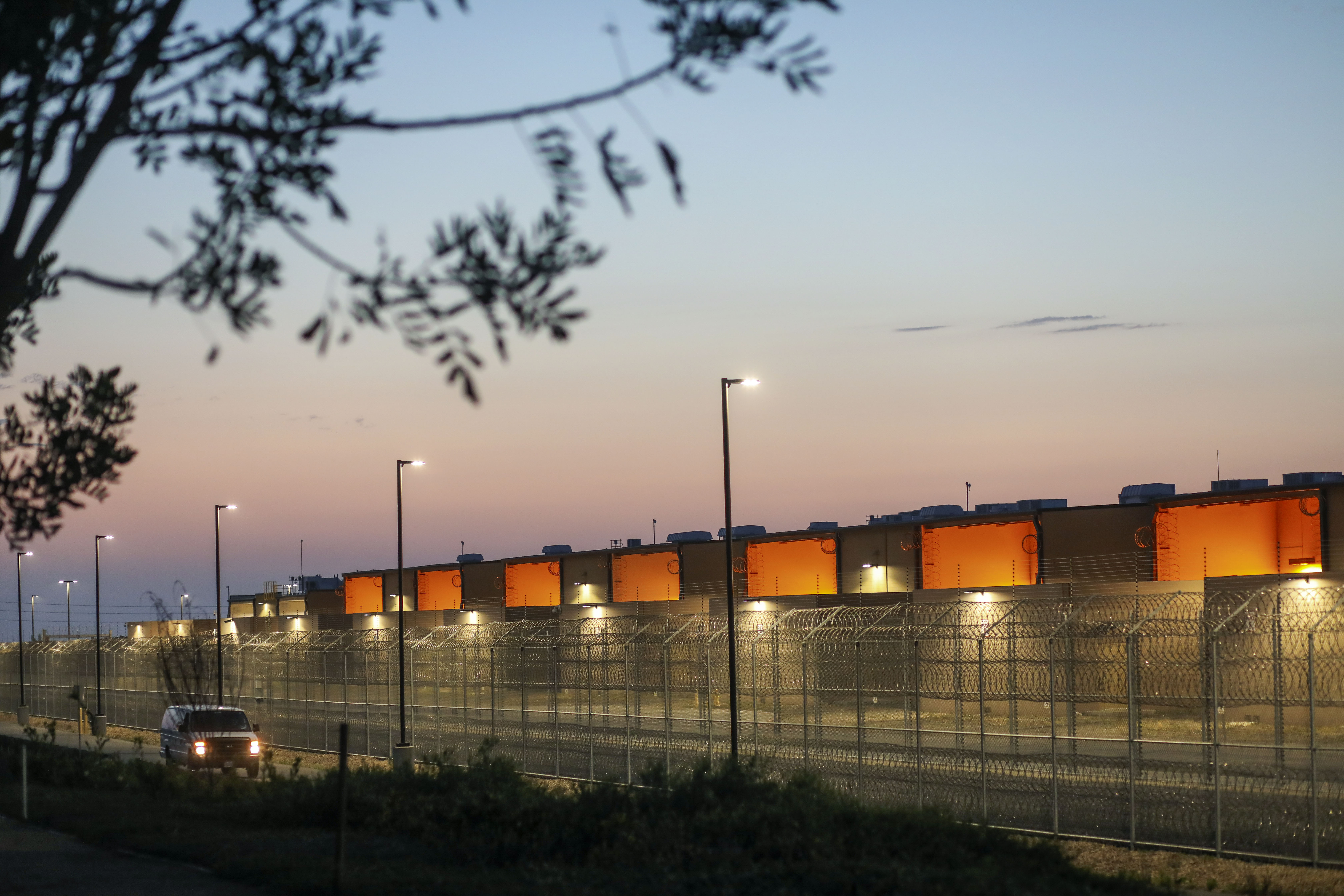 The Otay Mesa Detention Center is seen on May 9, 2020 in Otay Mesa, California.(SANDY HUFFAKER/AFP via Getty Images)