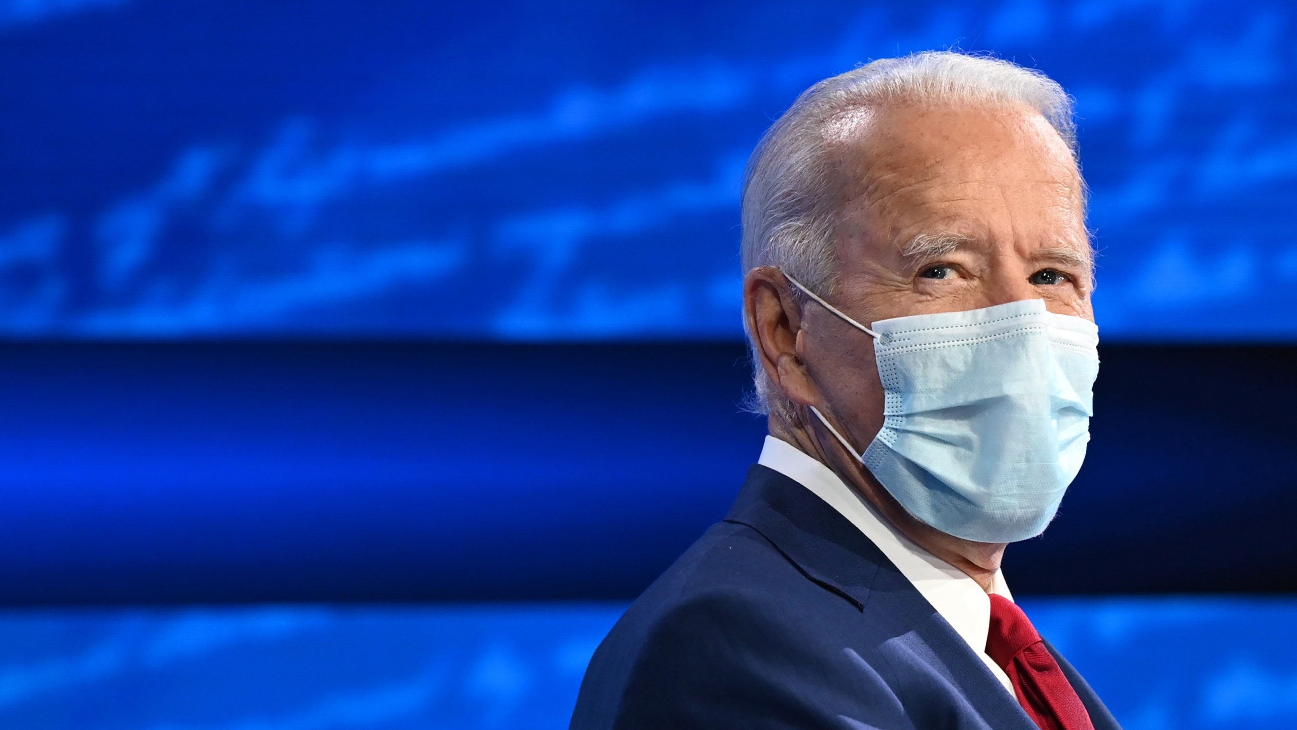 Democratic presidential candidate and former Vice President Joe Biden participates in an ABC News town hall in Philadelphia on Oct. 15, 2020. (Jim Watson / AFP / Getty Images)