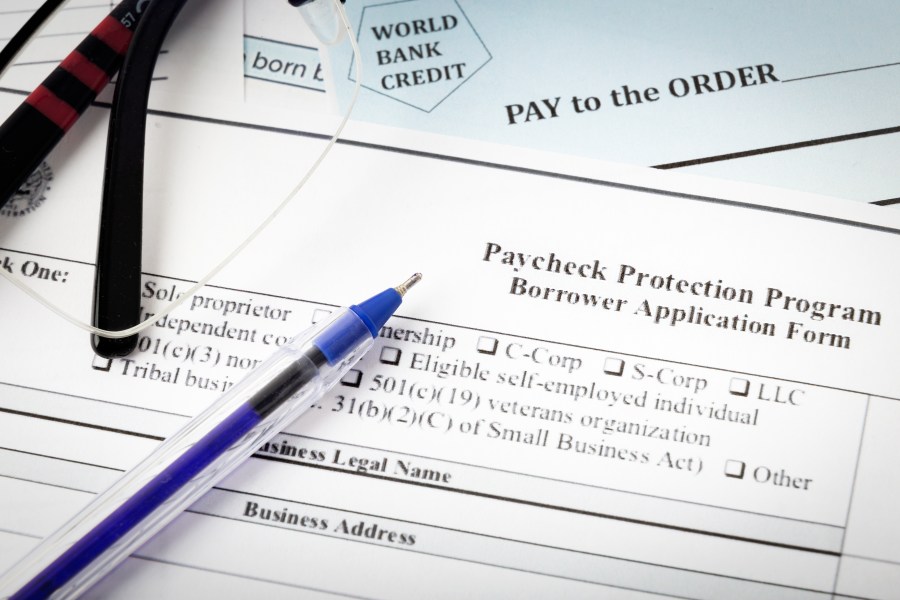 A Paycheck Protection Program application form is seen in an undated file photo. (Getty Images)