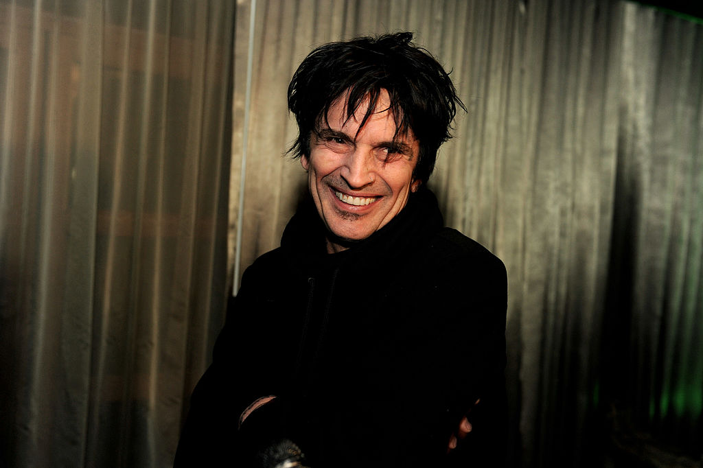 Musician Tommy Lee poses at the after party for the screening of "Waiting for Lightning" at the Roosevelt Hotel on April 10, 2012 in Los Angeles. (Kevin Winter/Getty Images)