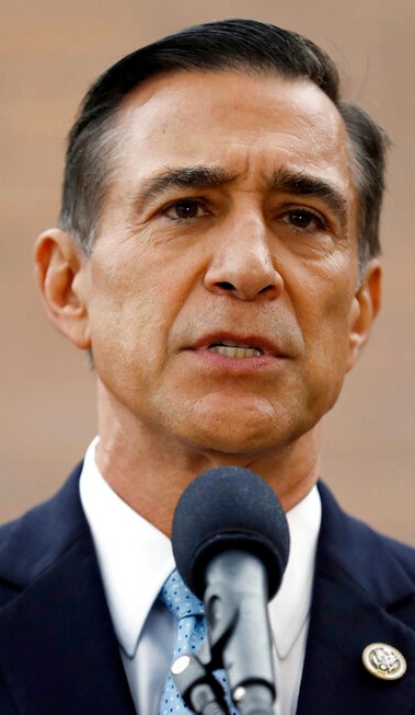 Former Republican congressman Darrell Issa speaks during a news conference in El Cajon on Sept. 26, 2019. (AP Photo/Gregory Bull, File)