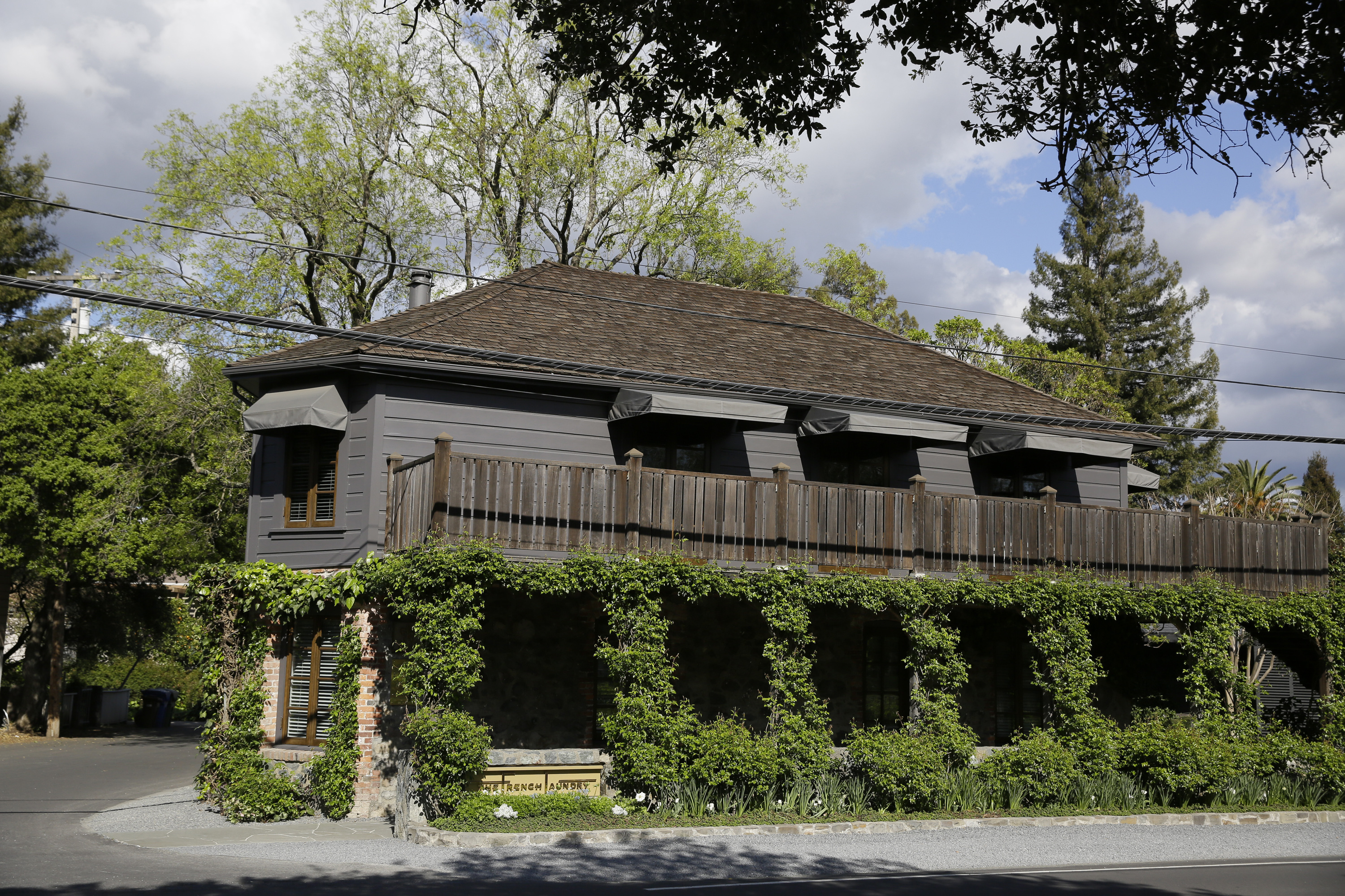 This March 19, 2020 file photo shows The French Laundry restaurant in Yountville, Calif. (Eric Risberg/Associated Press)