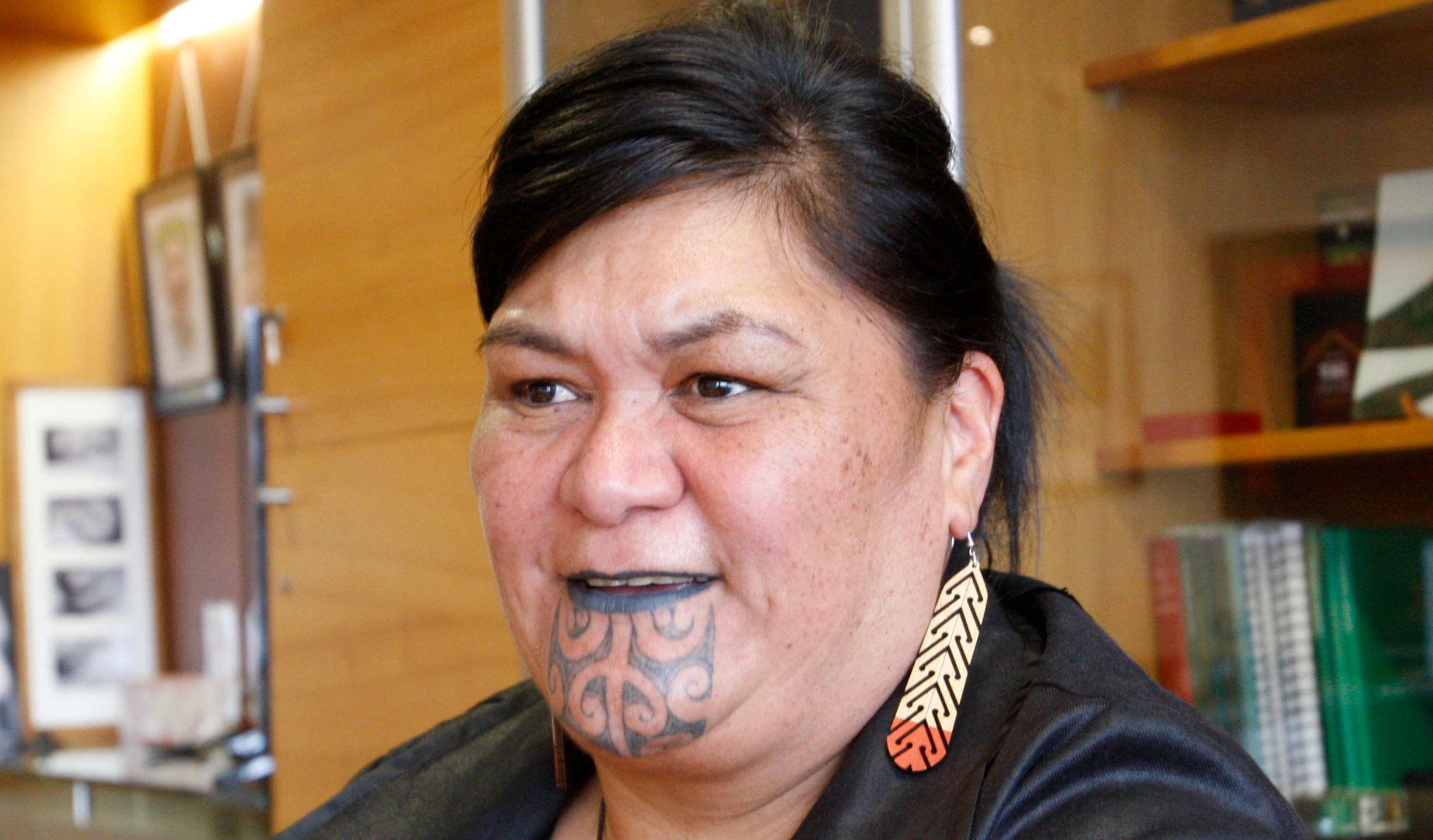 New Zealand's Foreign Minister Nanaia Mahuta speaks during an interview in her office Wednesday, Nov. 25, 2020, in Wellington, New Zealand. (Nick Perry/AP Photo)