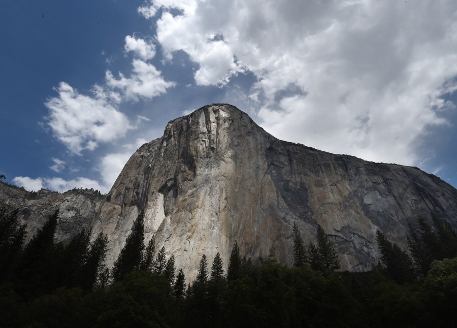 In this file photo taken on June 3, 2015, the El Capitan monolith is seen in the Yosemite National Park in California. (Mark Ralston/AFP via Getty Images)