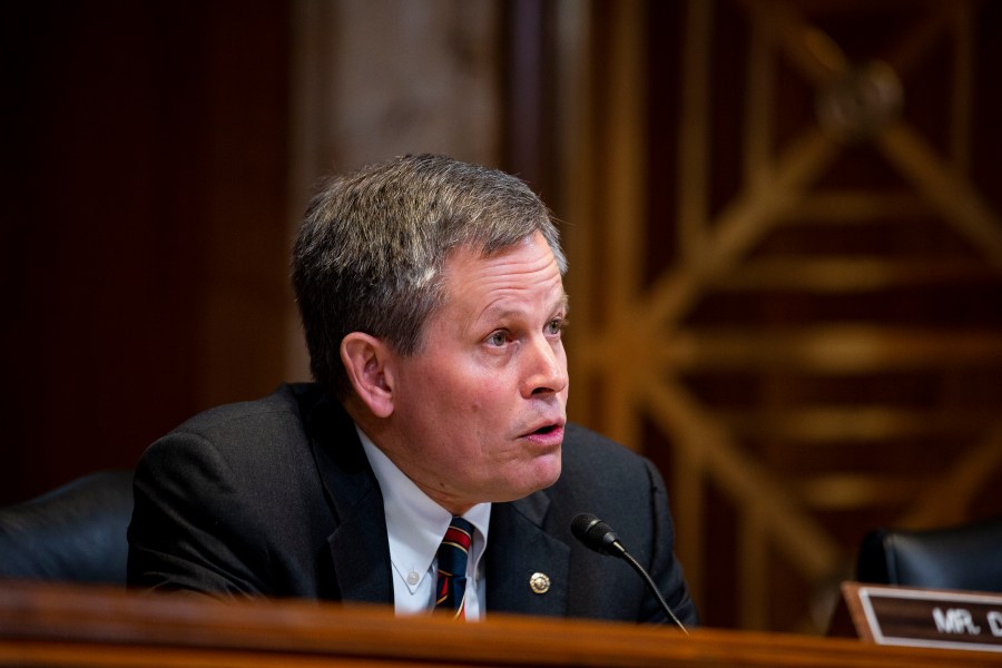 U.S. Sen. Steve Daines, R-Montana, speaks at a Financial Services and General Government Subcommittee hearing on May 15, 2019 in Washington, DC. (Anna Moneymaker/Getty Images)