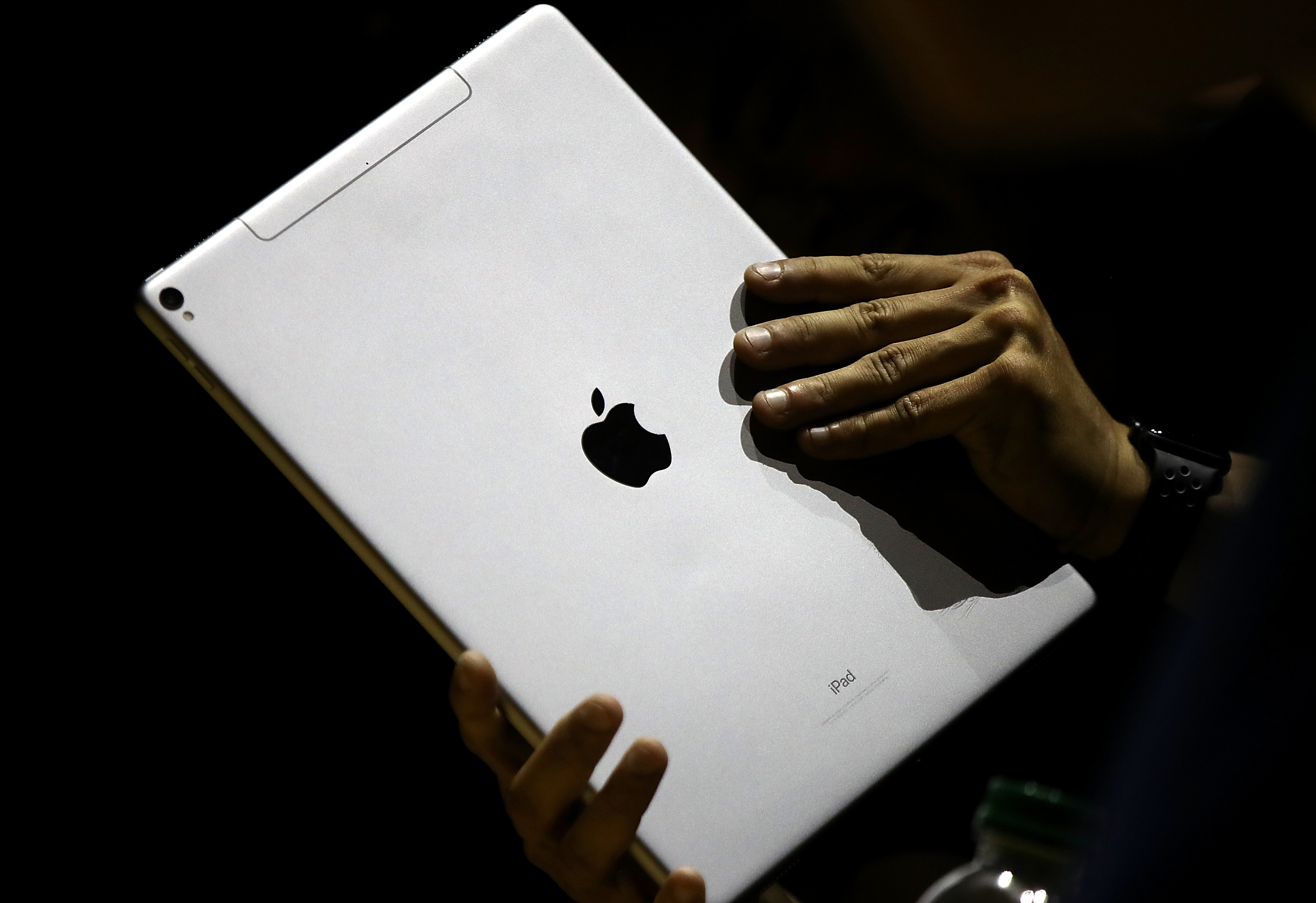 The new iPad Pro is displayed during the 2017 Apple Worldwide Developer Conference at the San Jose Convention Center on June 5, 2017, in San Jose, California. (Justin Sullivan/Getty Images)