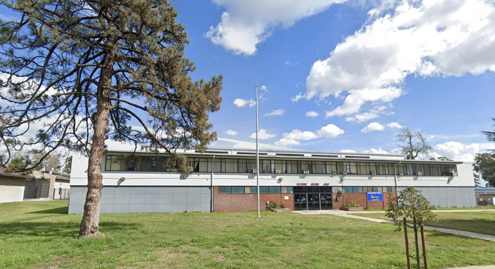 The National Guard Armory in Ontario is seen in an Google Maps street view photo.