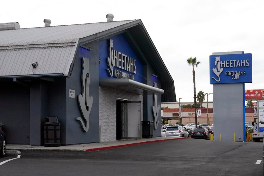 In this Dec. 10, 2020, file photo, Cheetahs Gentleman's Club is seen in San Diego. (AP Photo/Gregory Bull,File)