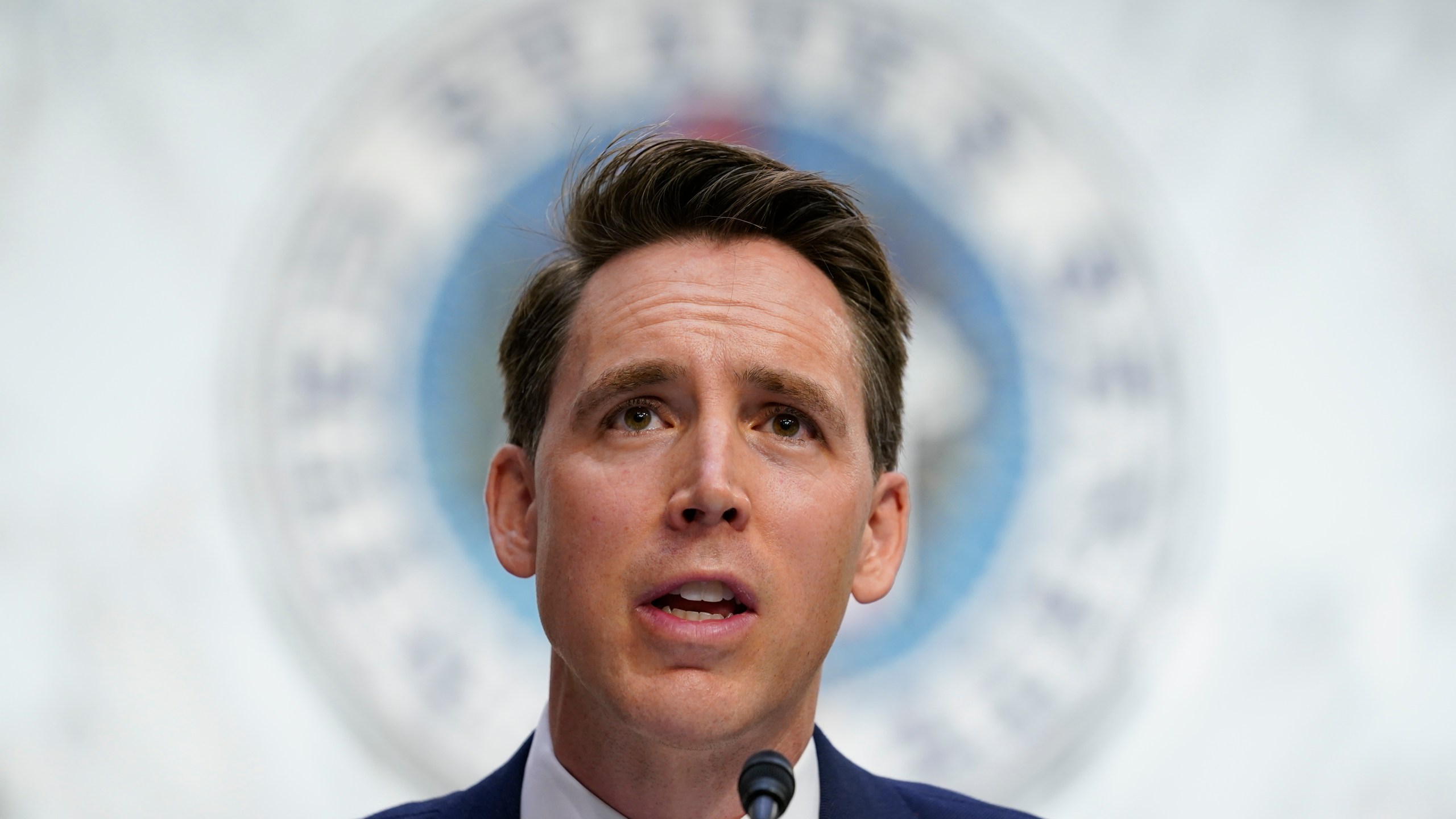 In this Oct. 12, 2020, file photo Sen. Josh Hawley, R-Mo., speaks during a confirmation hearing for Supreme Court nominee Amy Coney Barrett before the Senate Judiciary Committee on Capitol Hill in Washington. Hawley, says he will raise objections next week when the Congress meets to affirm President-elect Joe Biden’s victory in the election, forcing House and Senate votes that are likely to delay — but in no way alter — the final certification of Biden's win.(AP Photo/Susan Walsh, Pool, File)