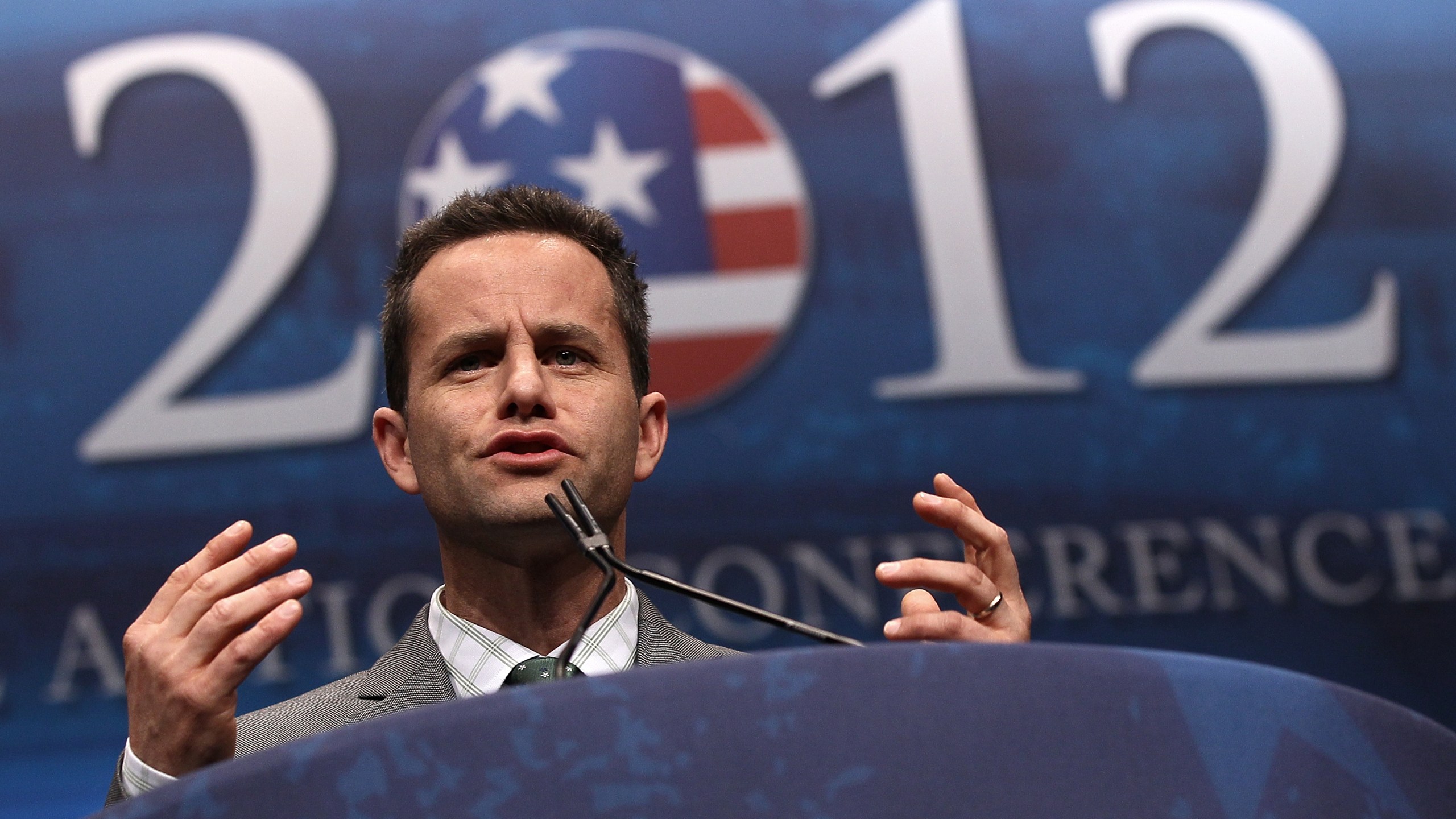 Actor Kirk Cameron speaks during the annual Conservative Political Action Conference on Feb. 9, 2012, n Washington, DC. (Win McNamee/Getty Images)