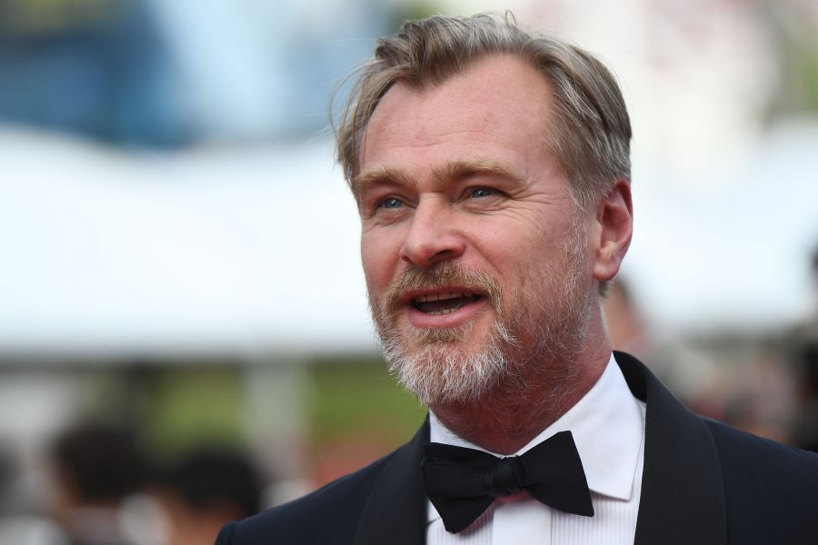 British director Christopher Nolan poses as he arrives on May 13, 2018, for the screening of a remastered version of the film "2001: A Space Odyssey" at the 71st edition of the Cannes Film Festival in southern France. (ANNE-CHRISTINE POUJOULAT/AFP via Getty Images)