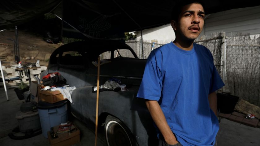 Peter Arellano was the subject of an Echo Park gang injunction, along with his father, despite having never been proven to be a gang member in court. (Genaro Molina/Los Angeles Times)