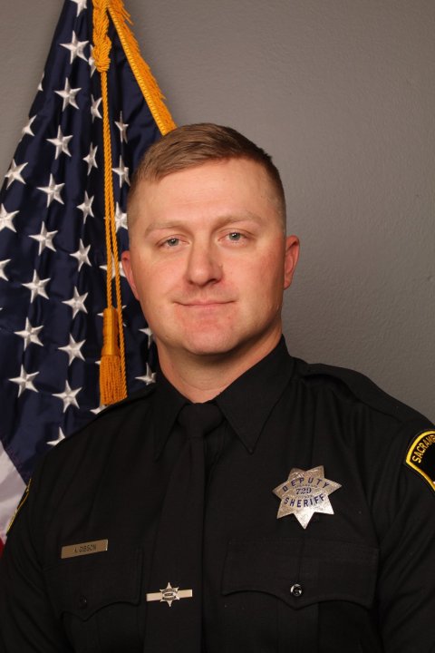 Deputy Adam Gibson is seen in a photo released Jan. 19, 2021, by the Sacramento County Sheriff’s Office.