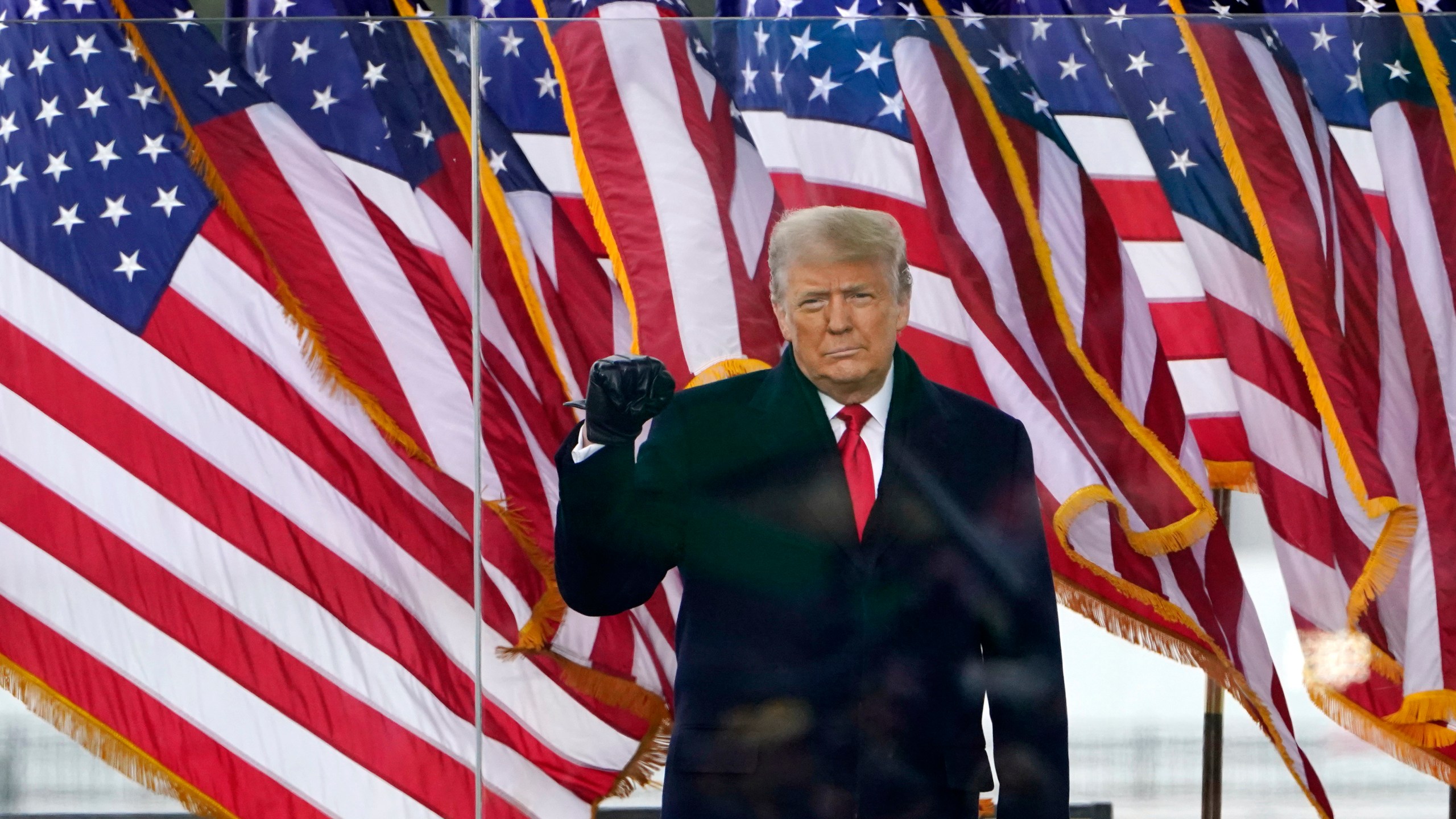 President Donald Trump arrives to speak at a rally Wednesday, Jan. 6, 2021, in Washington. (AP Photo/Jacquelyn Martin)