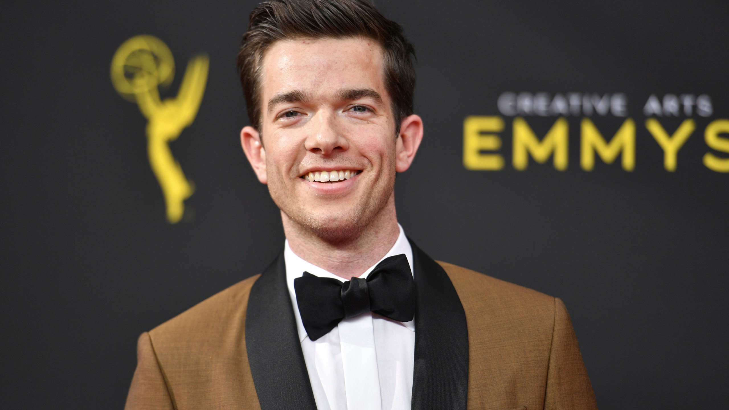 John Mulaney arrives at night one of the Creative Arts Emmy Awards on Sept. 14, 2019, in Los Angeles. A file obtained by The Associated Press shows the U.S. Secret Service investigated John Mulaney, but found no wrongdoing in a joke the comedian made on “Saturday Night Live” in February 2020. (Photo by Richard Shotwell/Invision/AP, File)