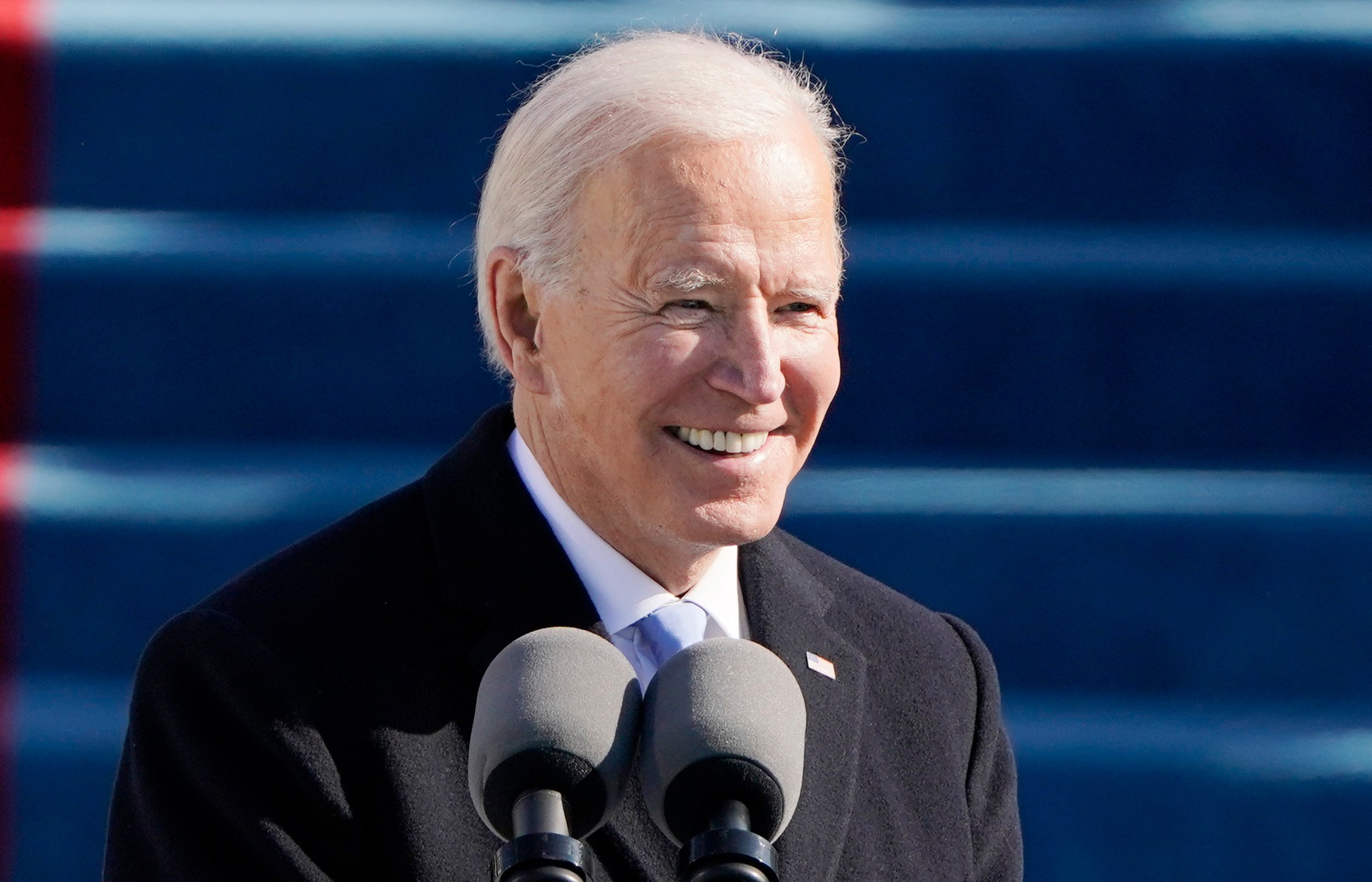 President Joe Biden speaks during the 59th Presidential Inauguration at the U.S. Capitol in Washington, Wednesday, Jan. 20, 2021.(AP Photo/Patrick Semansky, Pool)