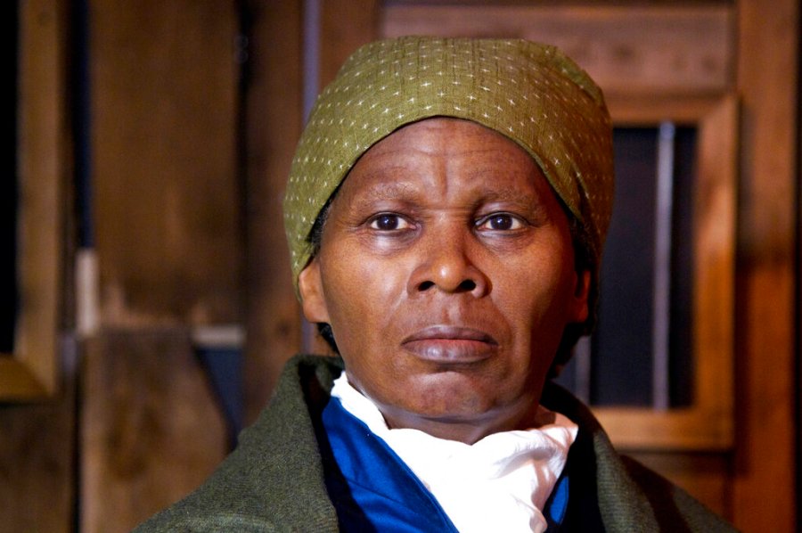 In this Feb. 7, 2012 file photo, a wax likeness of the renowned abolitionist and conductor of the Underground Railroad Harriet Ross Tubman is unveiled at the Presidents Gallery by Madame Tussauds in Washington. (AP Photo/Manuel Balce Ceneta)