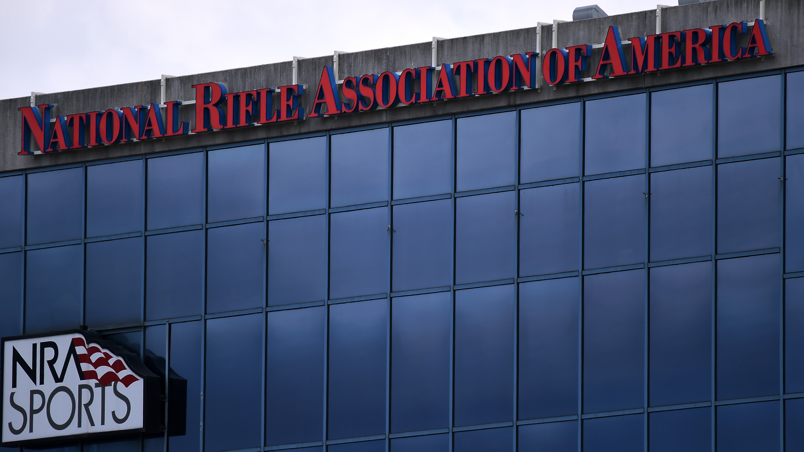 The National Rifle Association of America (NRA) headquarters on Aug. 6, 2020. (OLIVIER DOULIERY/AFP via Getty Images)