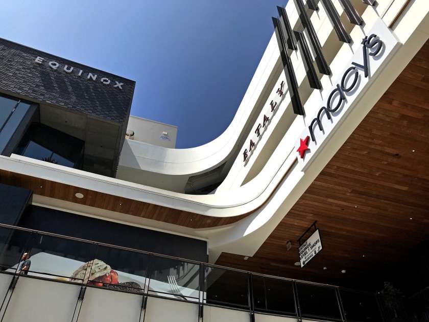 Westfield Century City mall is seen in this 2018 file photo.(Jerome Adamstein / Los Angeles Times)