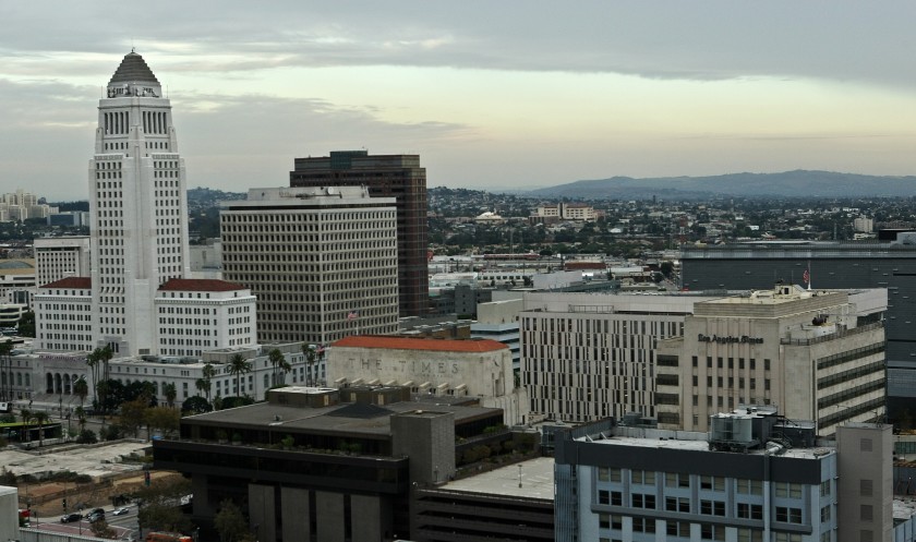 Downtown Los Angeles is shown in this undated file photo. (Los Angeles Times)