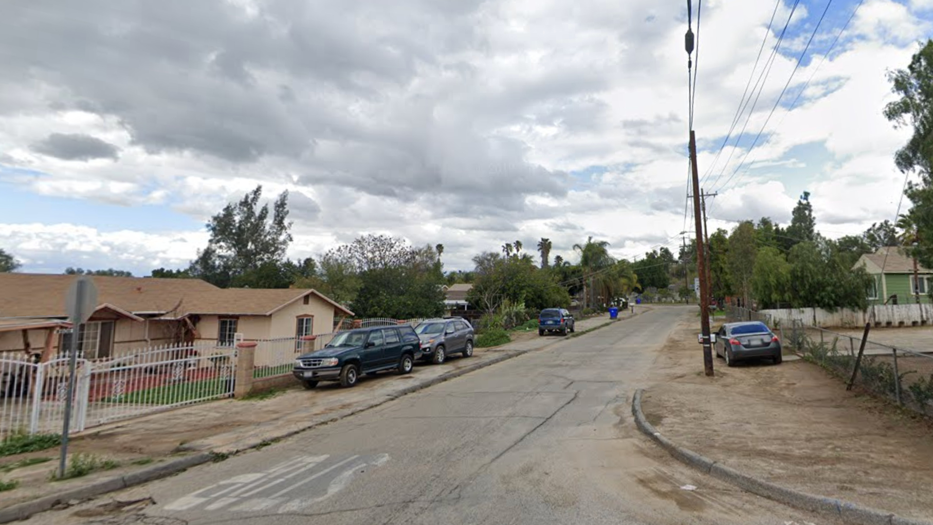 The 4600 block of Tomlinson Avenue in Riverside is seen in a Google Maps Street View image.