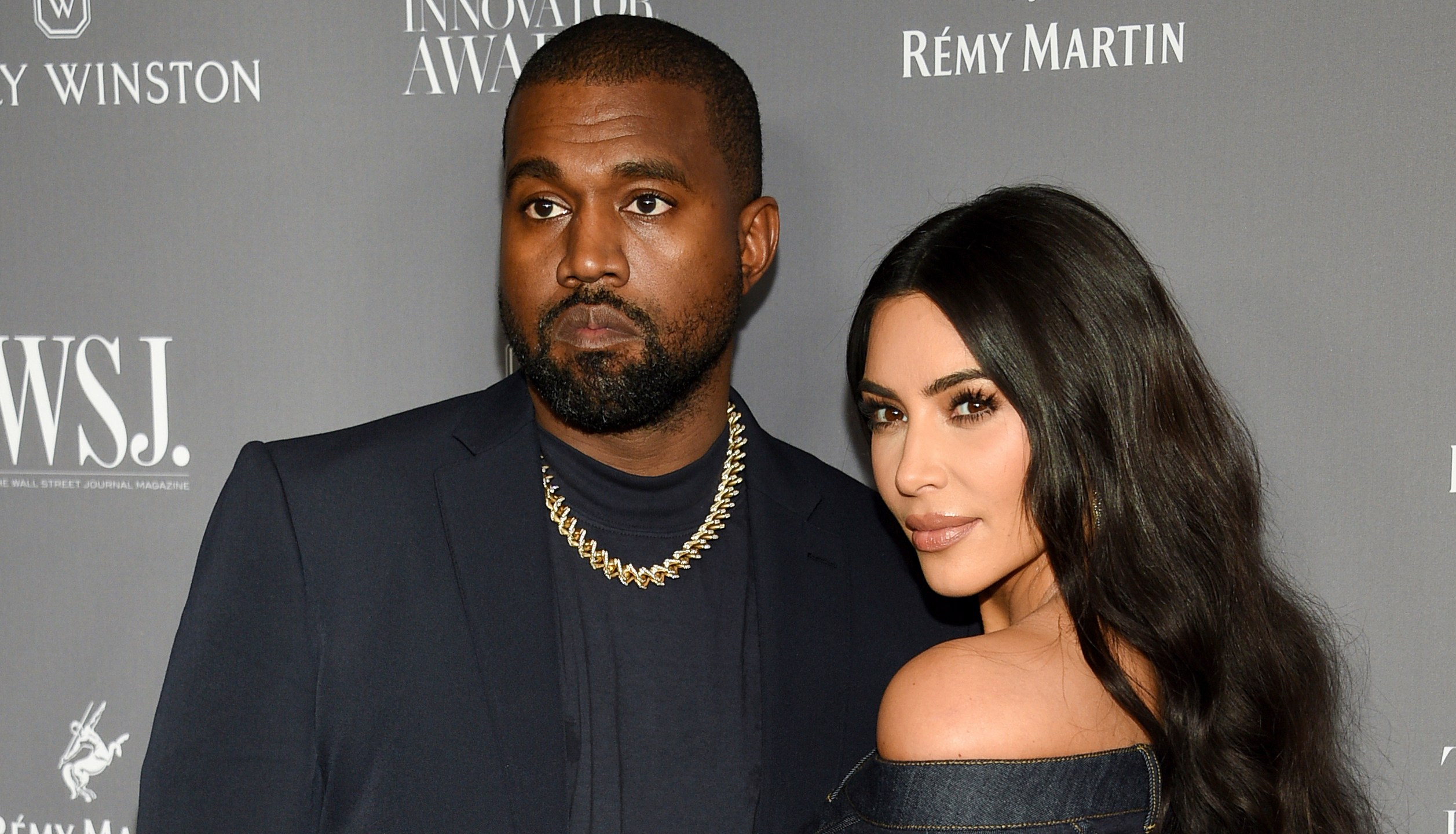 Kanye West, left, and Kim Kardashian attend the WSJ. Magazine Innovator Awards on Nov. 6, 2019, in New York. (Evan Agostini/Invision/AP, File)