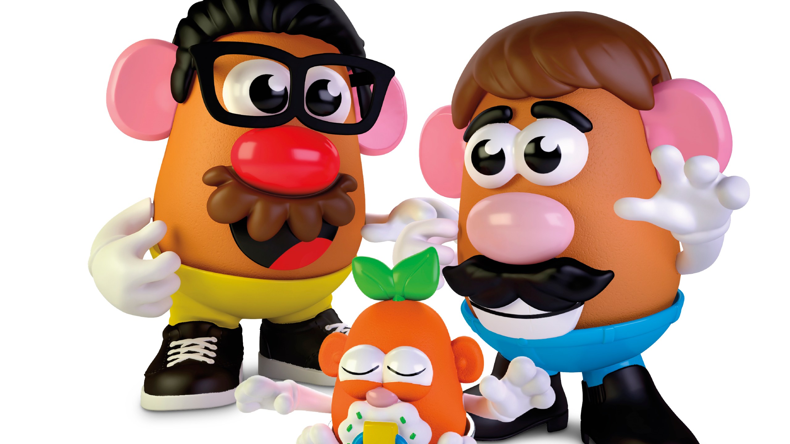 This photo provided by Hasbro shows the new Potato Head world. (Hasbro via Associated Press)