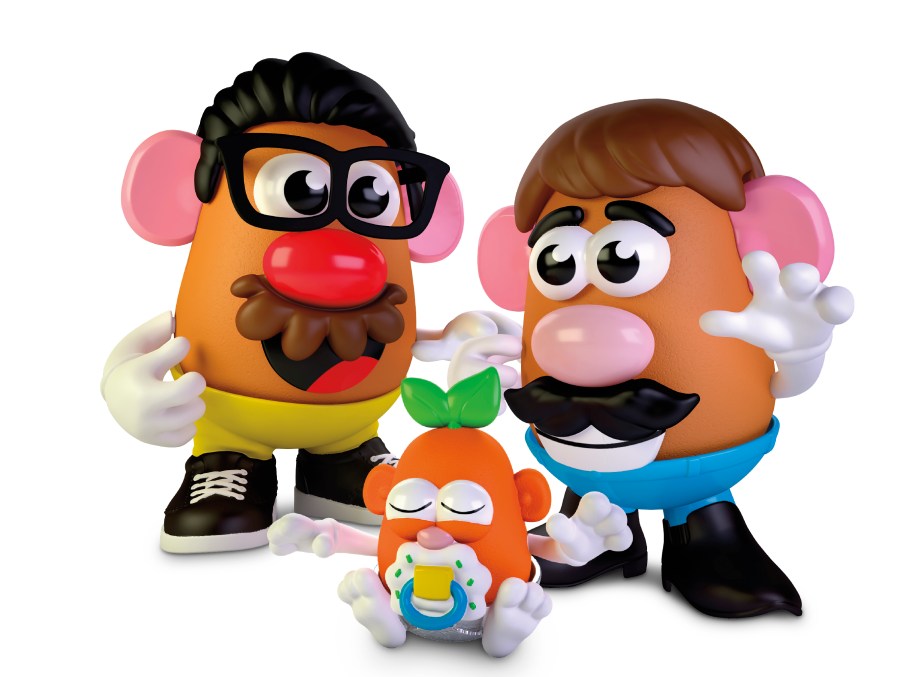 This photo provided by Hasbro shows the new Potato Head world. (Hasbro via Associated Press)