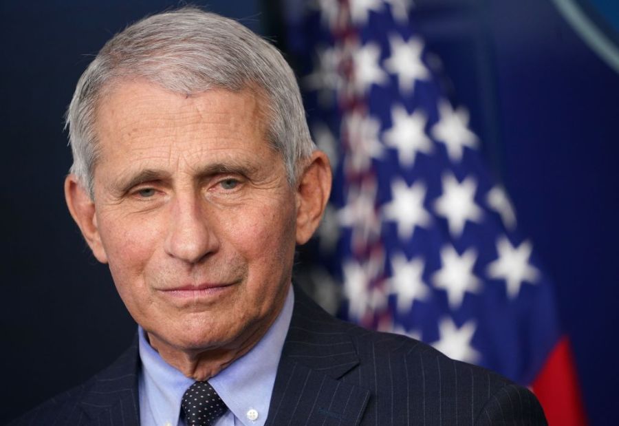 Director of the National Institute of Allergy and Infectious Diseases Anthony Fauci looks on during the daily briefing in the Brady Briefing Room of the White House in Washington, DC on Jan. 21, 2021. ( MANDEL NGAN/AFP via Getty Images)