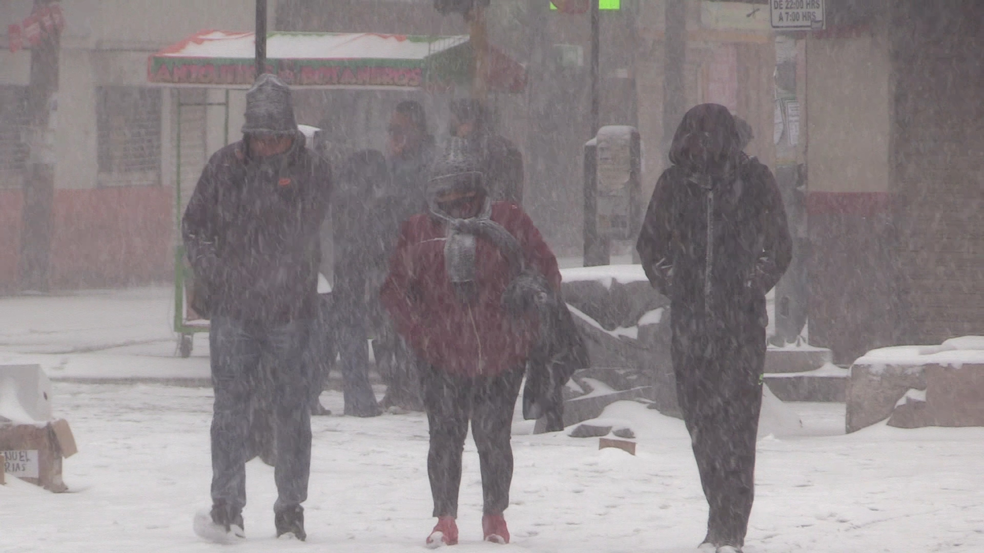 Residents in parts of northern Mexico were hit by the same blast of winter that pushed across the southern United States. (Credit: Roberto Delgado via Border Report).