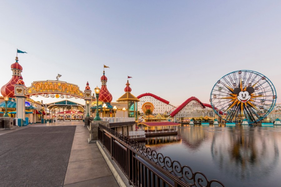 California Adventure's Pixar Pier is an image released by the Disneyland Resort.