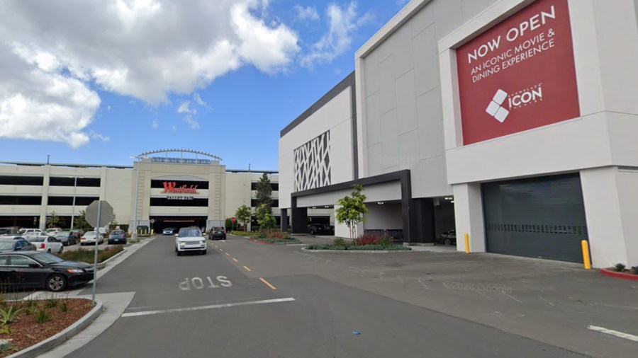 The Westfield Valley Fair Mall in San Jose is seen in a Google Maps Street View image.