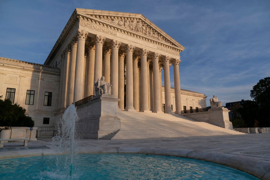 In this Nov. 5, 2020 file photo, the Supreme Court is seen in Washington. (AP Photo/J. Scott Applewhite)