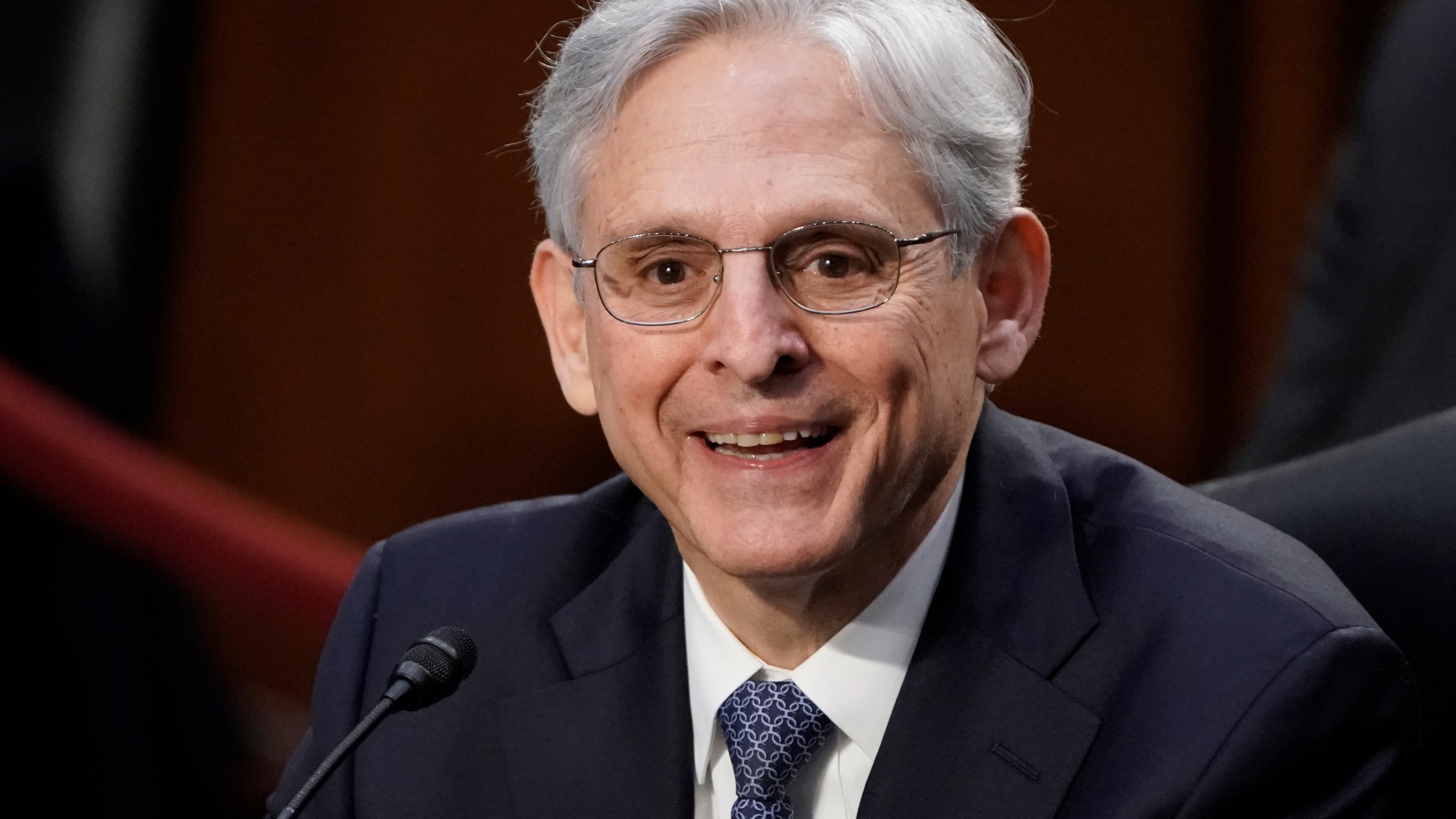 Judge Merrick Garland, President Joe Biden's pick to be attorney general, answers questions from Sen. John Kennedy, R-La., as he appears before the Senate Judiciary Committee for his confirmation hearing, on Capitol Hill in Washington, Monday, Feb. 22, 2021. (AP Photo/J. Scott Applewhite)