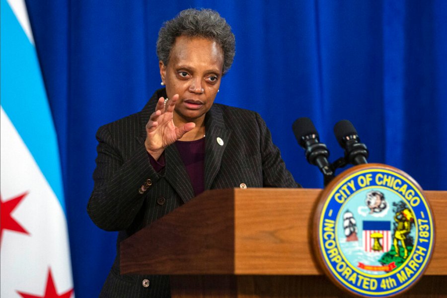 In this Dec. 17, 2020, file photo, Chicago Mayor Lori Lightfoot speaks during a news conference at City Hall in Chicago. (Anthony Vazquez/Chicago Sun-Times via AP, File)