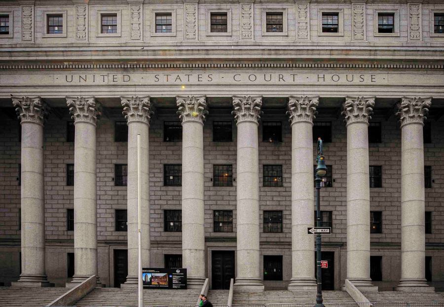 This photo from Tuesday May 3, 2011, shows the Thurgood Marshall U.S. Courthouse in Manhattan, N.Y., where the Second Circuit Court of Appeals is seated. (AP Photo/Mary Altaffer, File)